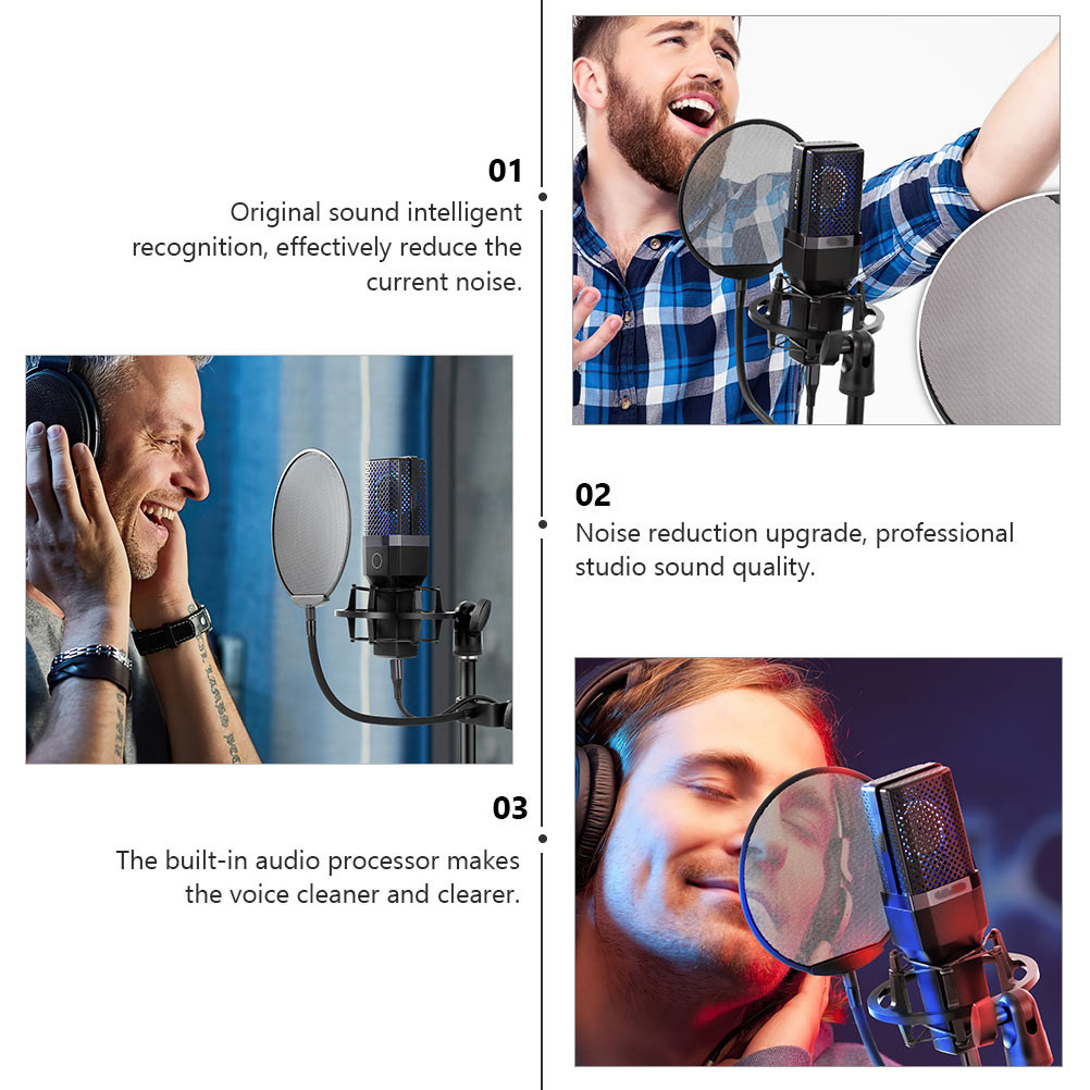 Recording Pop Filter - 1Pcs Professional Microphone Wind Screen Filter
