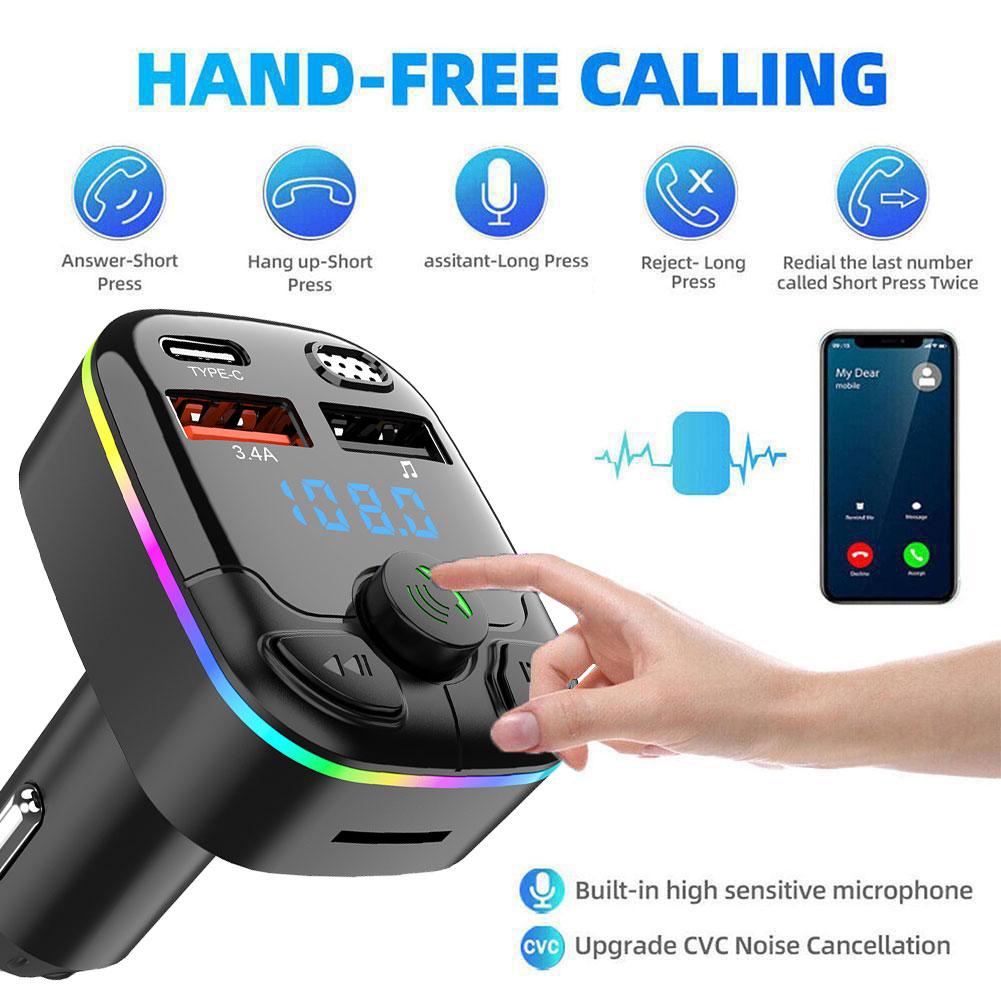 Audio Music App - Car Bluetooth 5.0 FM Transmitter PD