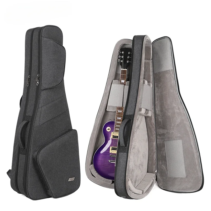 Case Guitar Gig Bag - Double Electric Guitar Bag Soft Case