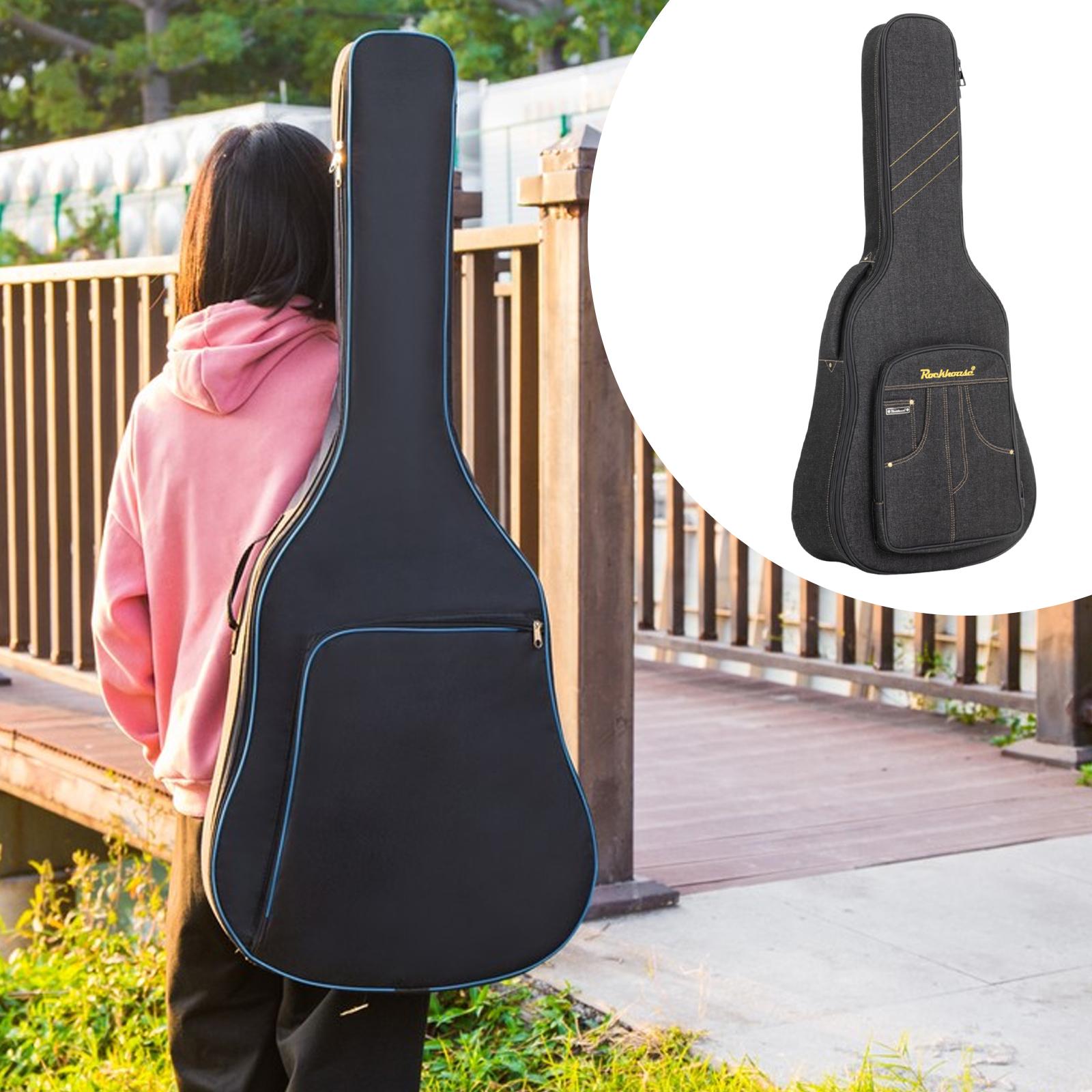Case Guitar Gig Bag - Guitar Case with Large Pocket, Padded