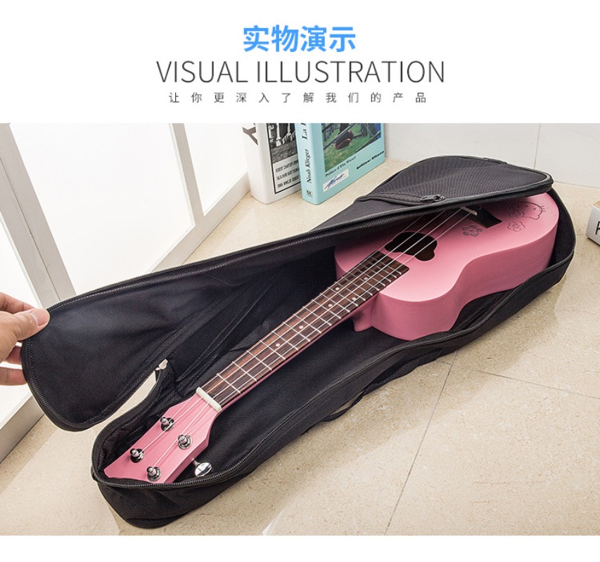 Padded Ukulele Case Bag with T - Case Guitar Gig Bag ulasan dan harga