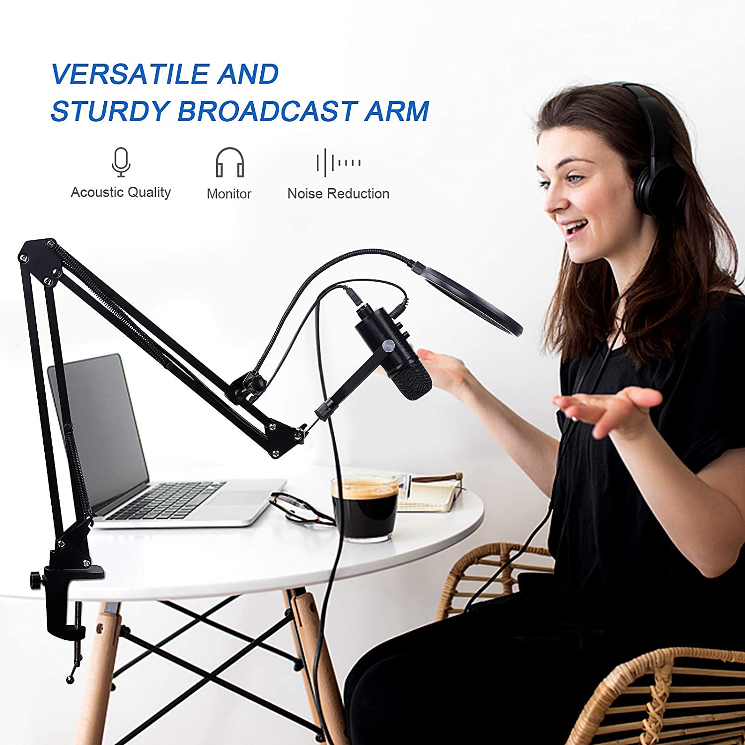 BM86 USB Condenser Microphone  - Recording Pop Filter ulasan dan harga