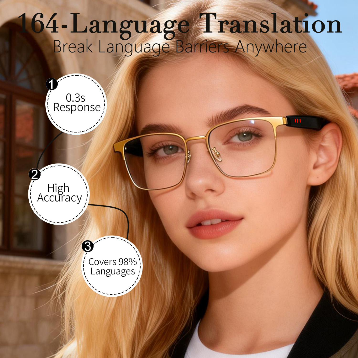 Smart Audio Glasses, Real-Time - Audio Music Apps ulasan dan harga