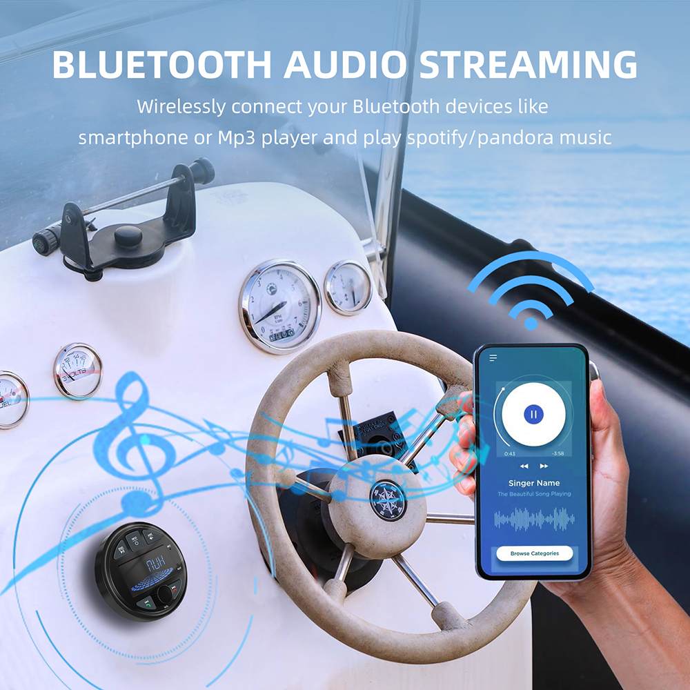 NEW Boat Radio Marine Stereo S - Audio Music App ulasan dan harga