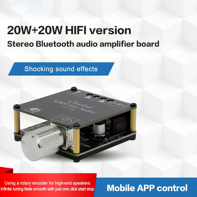 2*20W Bluetooth 5.0 Power Ampl - Audio Music Apps ulasan dan harga
