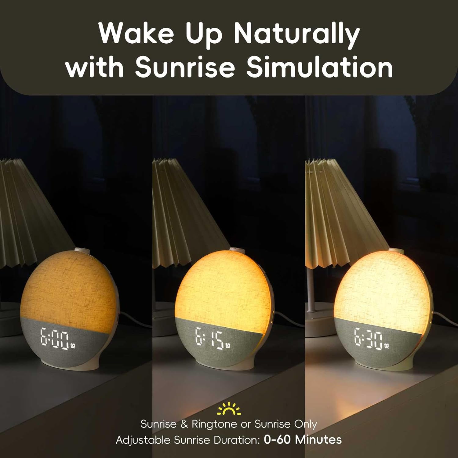 Sunrise Alarm Clock,White Nois - Audio Music Maker ulasan dan harga