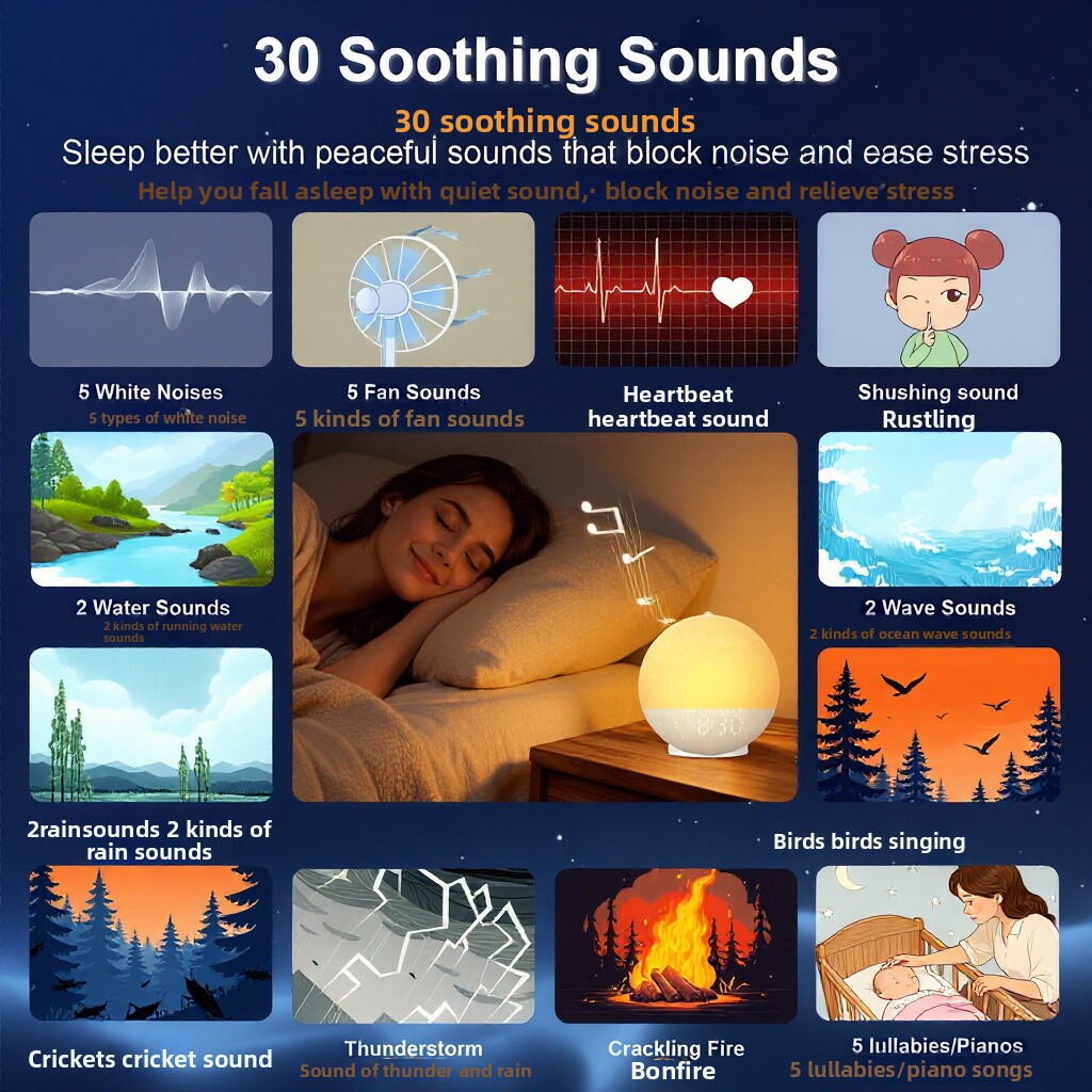 Sunrise Alarm Clock,White Nois - Audio Music Maker ulasan dan harga