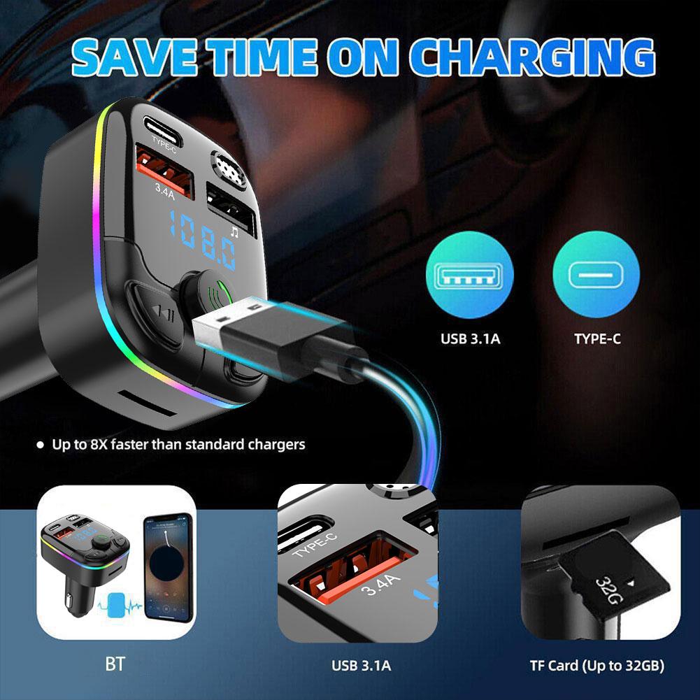 Car Bluetooth 5.0 FM Transmitt - Audio Music App ulasan dan harga