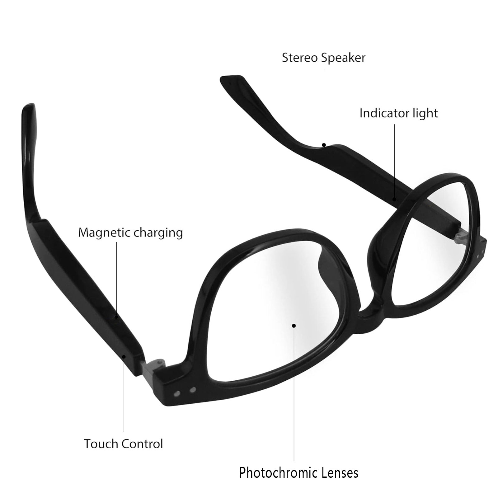 Smart audio glasses, real-time - Audio Music Apps ulasan dan harga