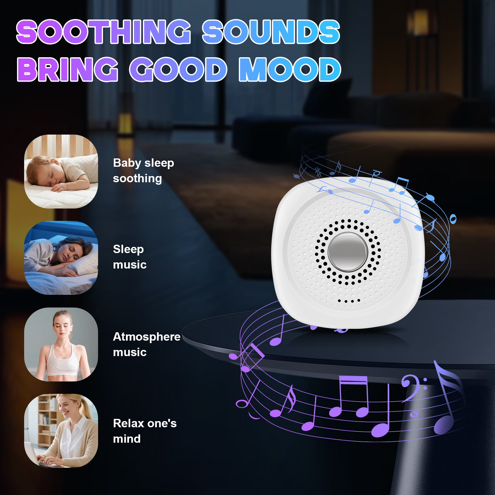 White Noise Sound Machine with - Audio Music Maker ulasan dan harga