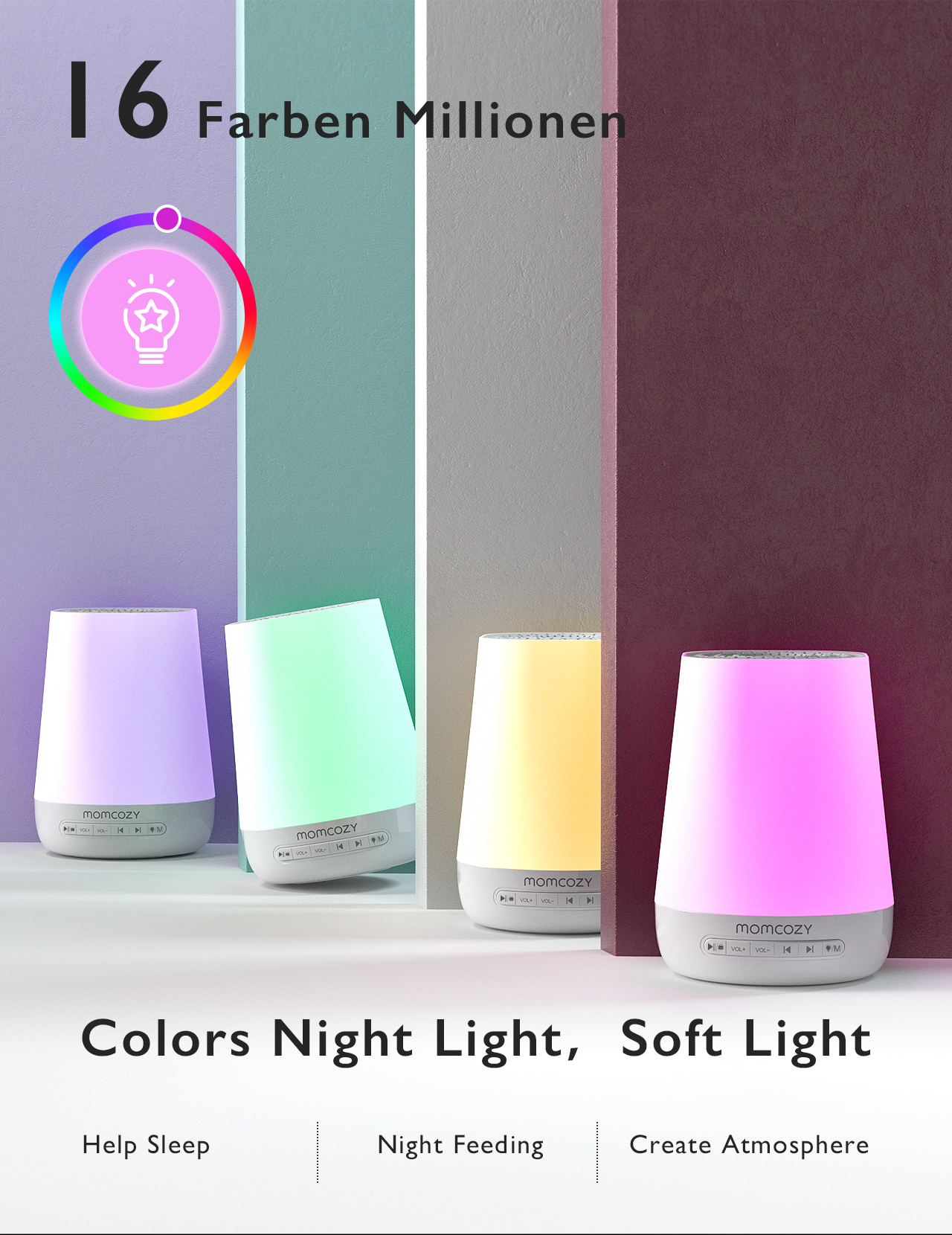 Momcozy Baby White Noise Sound - Audio Music Maker ulasan dan harga