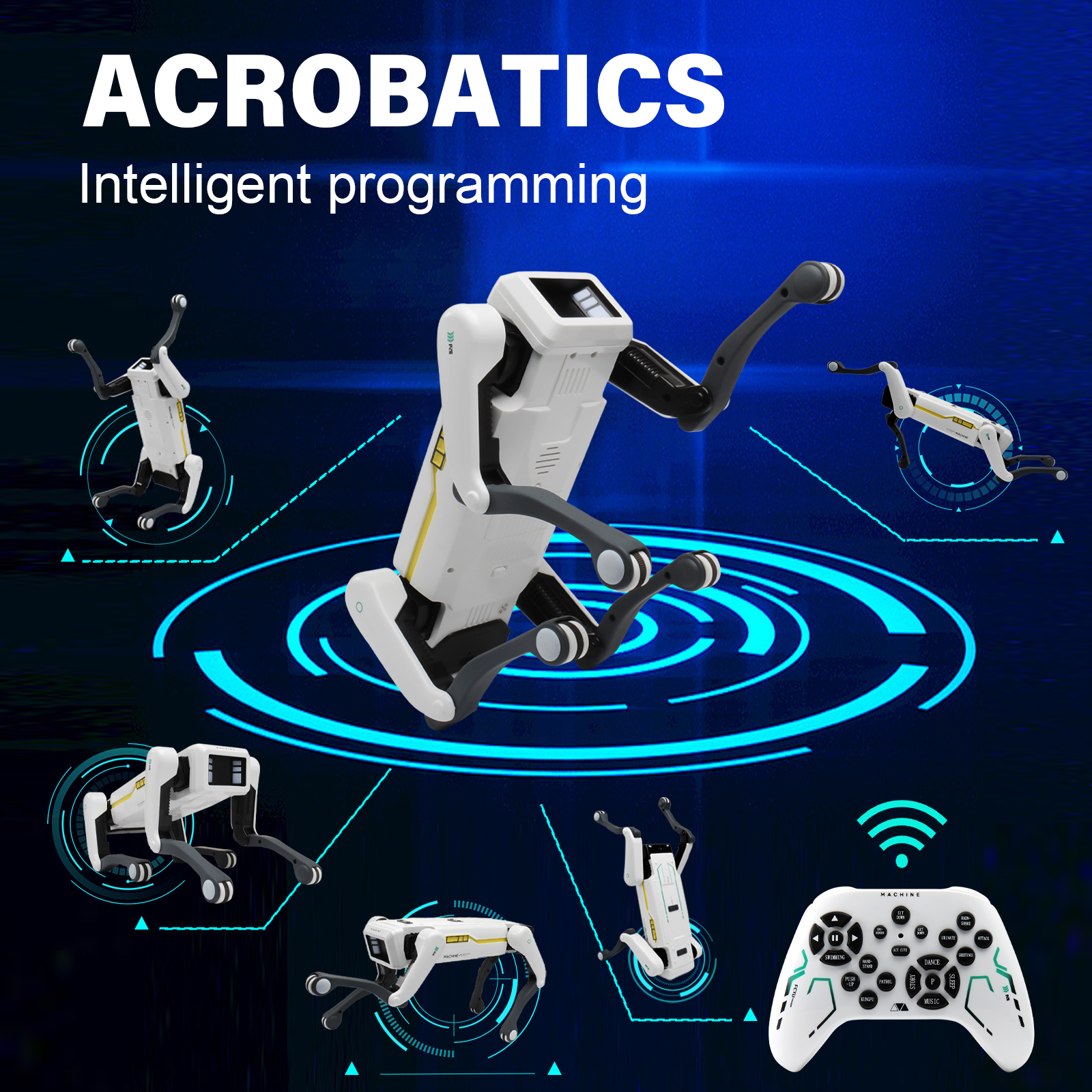 Intelligent AI RC Robot Dog Vo - Audio Music Maker ulasan dan harga