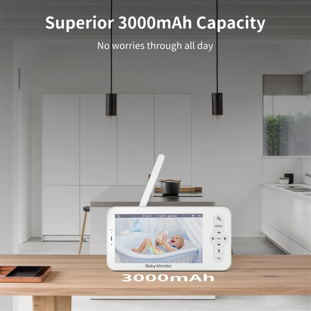 Babystar 5 Inch Wifi Baby Moni - Audio Music Apps ulasan dan harga