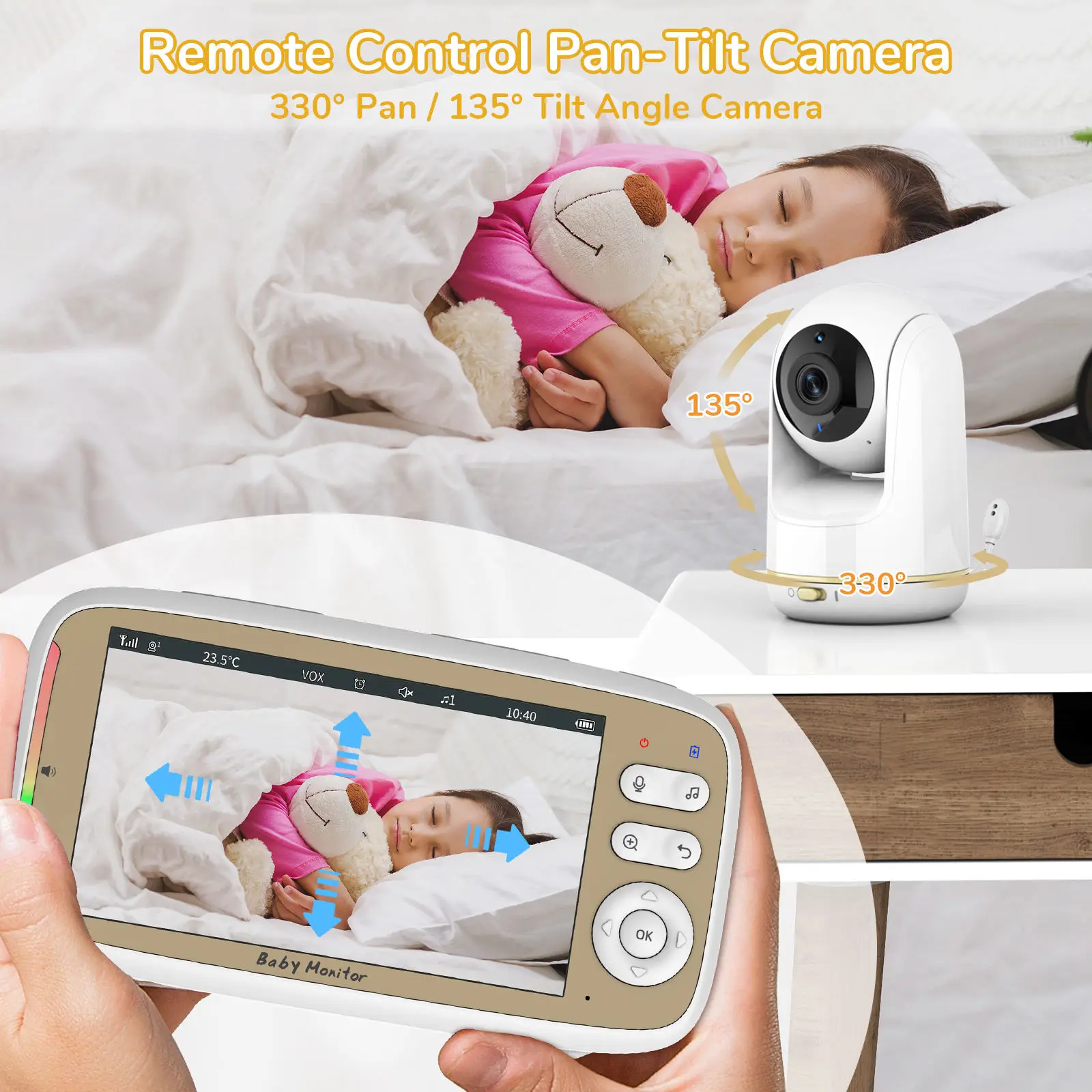 5 Inch Baby Monitor 3X Zoom PT - Audio Music Apps ulasan dan harga
