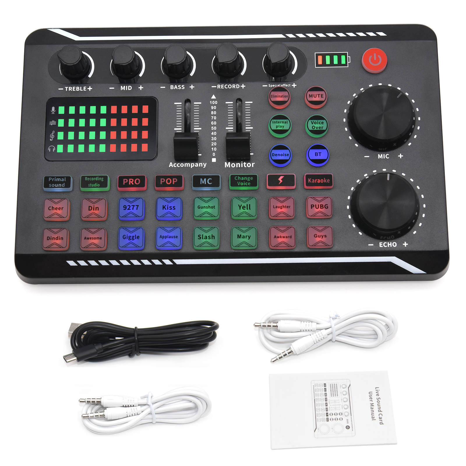 F998 Live Sound Card With DJ M - Audio Music Maker ulasan dan harga