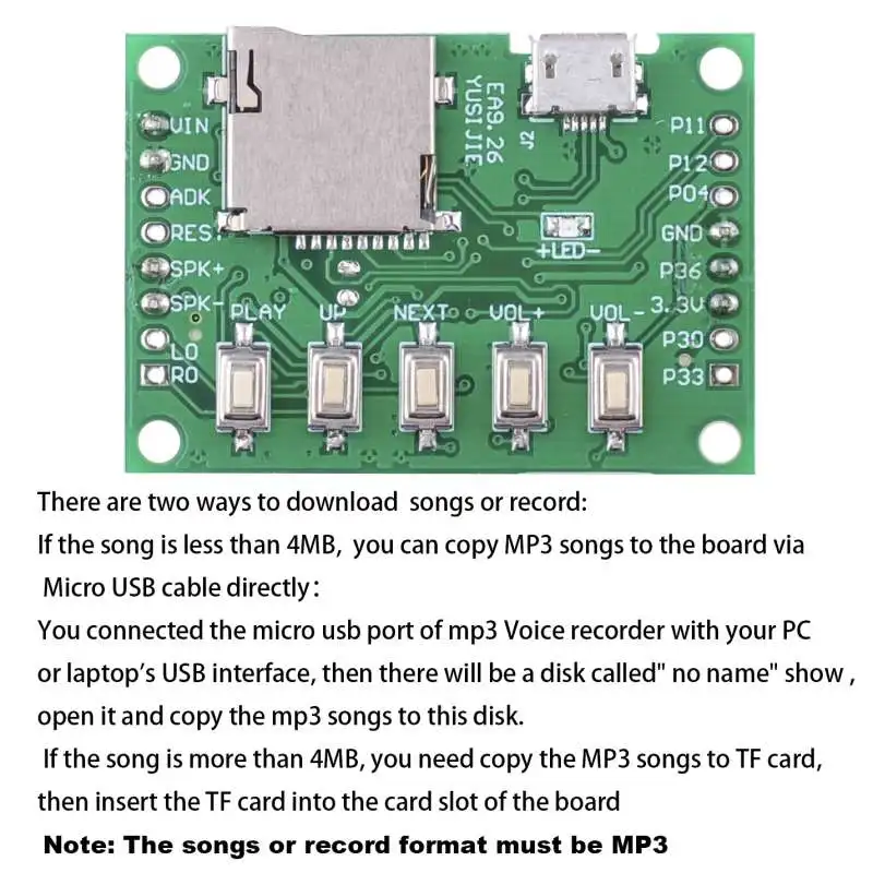 RCmall MP3 Voice Module Kit We - Audio Music Download Mp3 ulasan dan harga