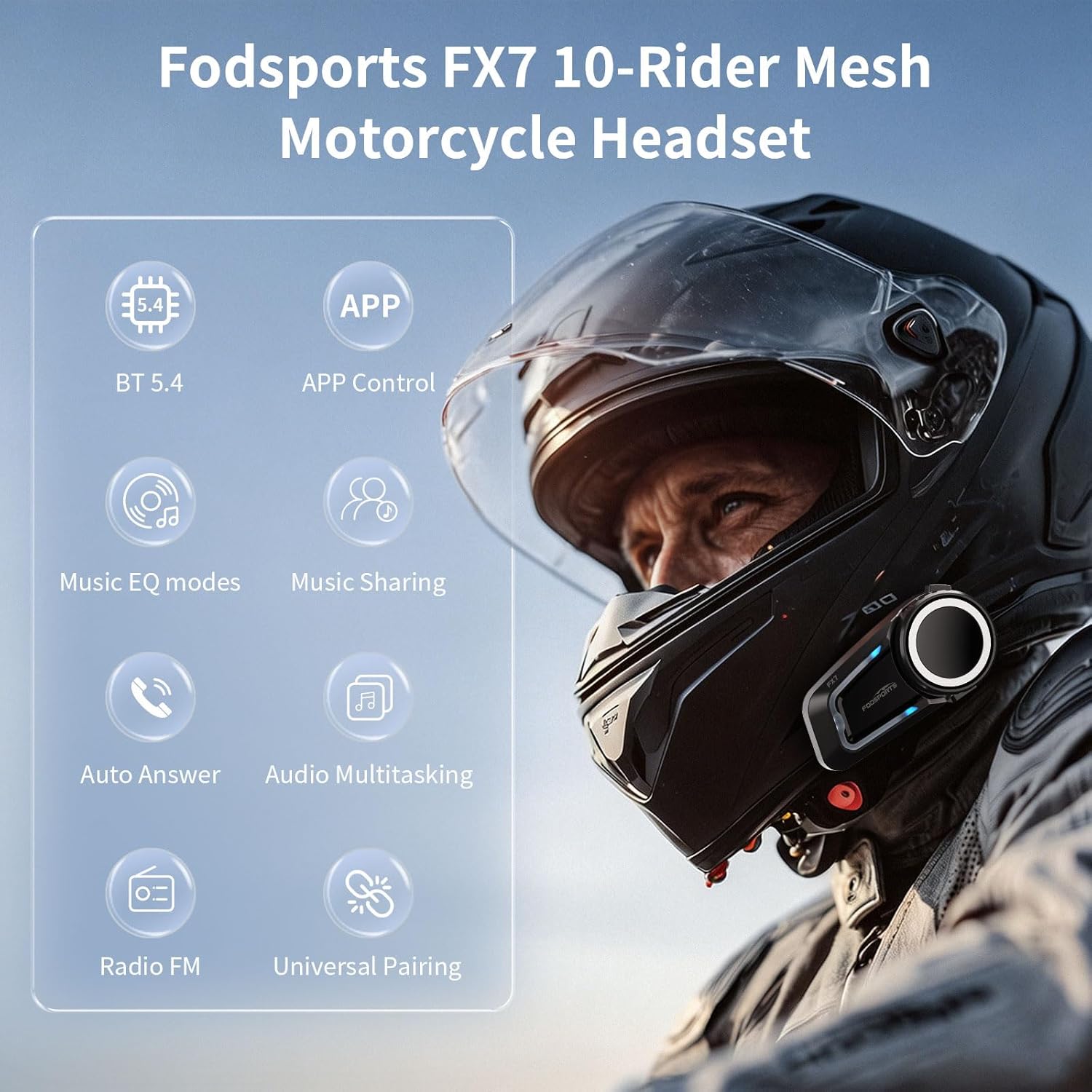 10-Rider Mesh Motorcycle Bluet - Audio Music Apps ulasan dan harga